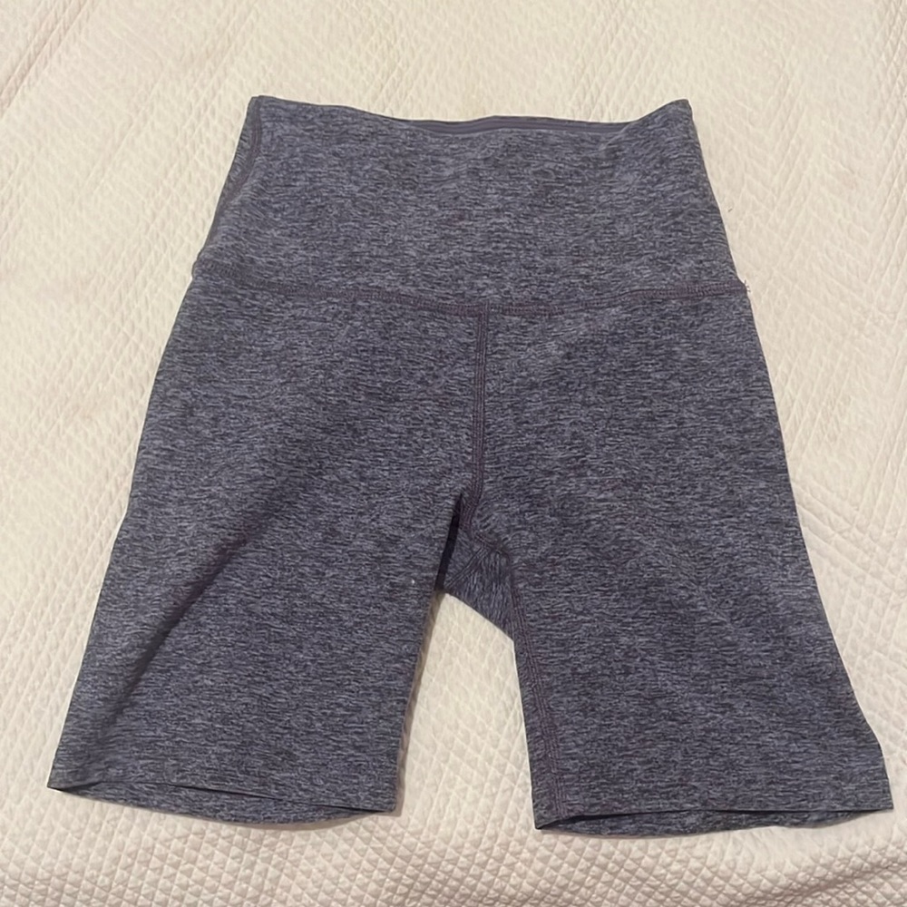 Blue/purple biker shorts